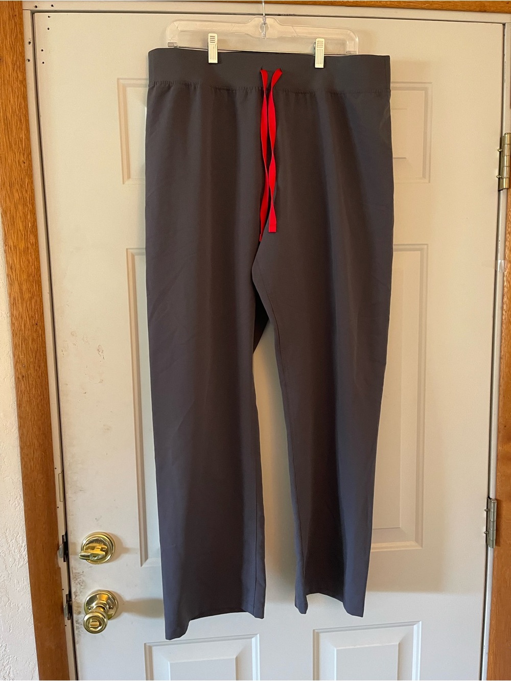 Figs Womenโs Livingston High Waisted Scrub Pants Size XL Drawstring PO 6297